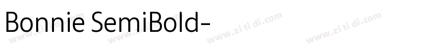 Bonnie SemiBold字体转换